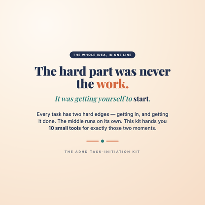 The hard part was never the work